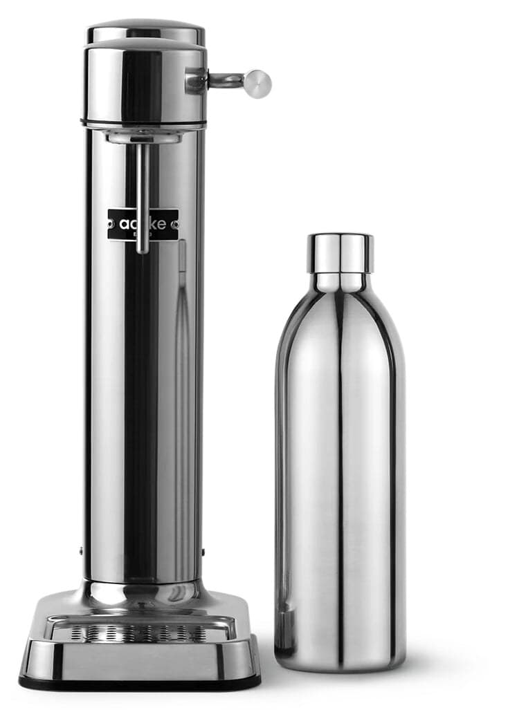 Wassersprudler Carbonator 3, Edelstahl, poliert, Inkl. Edelstahlflasche
